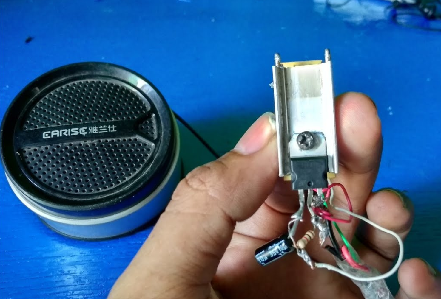 cara membuat rangkaian speaker bluetooth